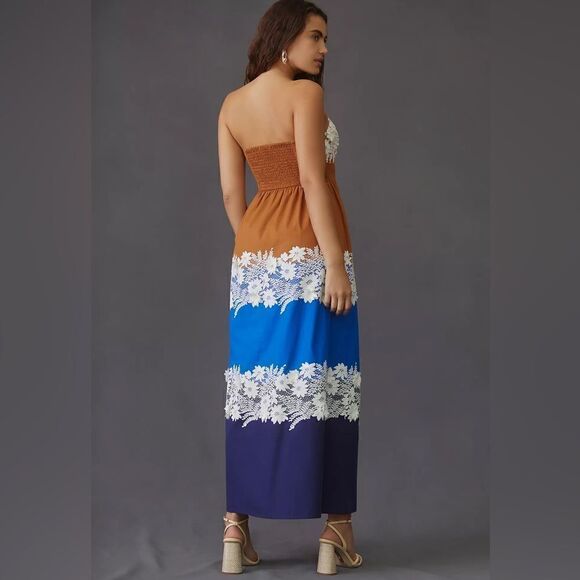Anthropologie Vineet Bahl Colorblock Maxi Dress - Picture 3 of 6